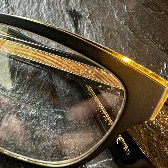 Christian Dior Gold & Black Cat Eye Eyeglasses Frames - Picture 8 of 8